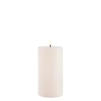 Uyuni stompkaars pillar candle vanilla 7,8 x 15,2 cm